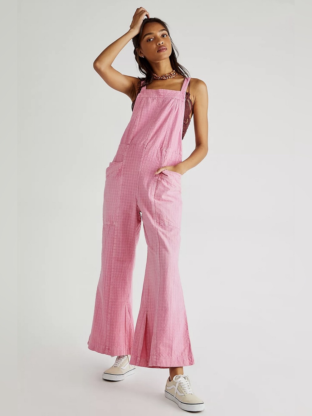 Free People Savannah Overalls Pink Size Medium